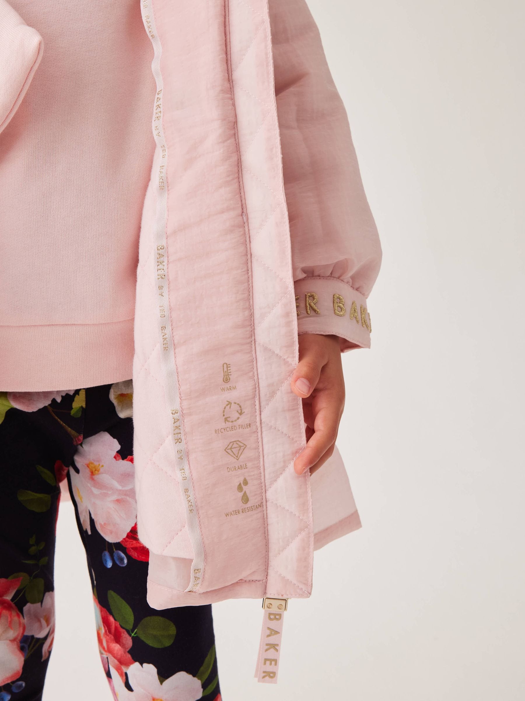 Stradivarius pink coat discount