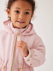 Baker by Ted Baker Pink Shower Resistant Frill Coat - Image 4 of 11
