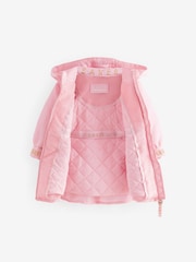 Baker by Ted Baker Pink Shower Resistant Frill Coat - Image 7 of 11