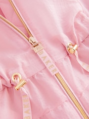 Baker by Ted Baker Pink Shower Resistant Frill Coat - Image 9 of 11