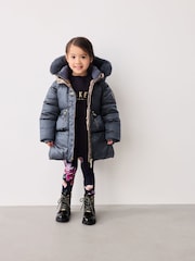 Baker by Ted Baker Navy Pearl Shower Resistant Padded Coat - Image 1 of 16