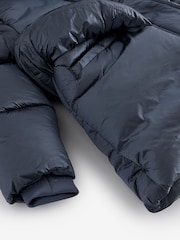 Baker by Ted Baker Navy Pearl Shower Resistant Padded Coat - Image 16 of 16