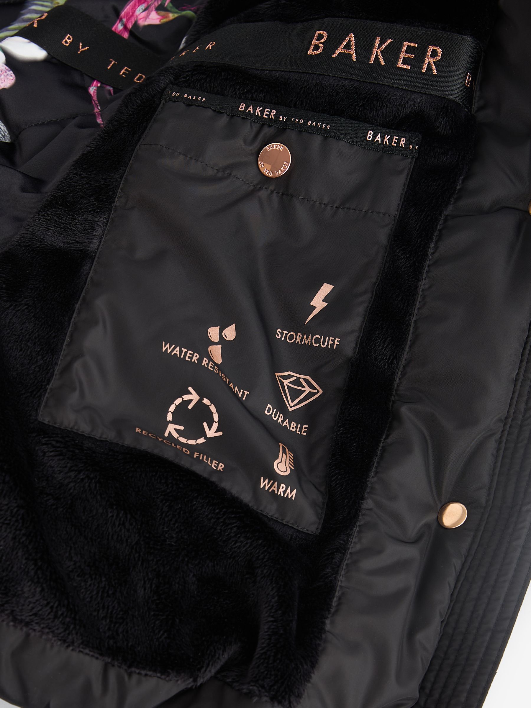 Buy Baker by Ted Baker Black Mid Length Coat from Next