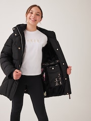 Baker by Ted Baker Black Mid Length Coat - Image 4 of 16