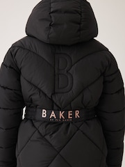 Baker by Ted Baker Black Mid Length Coat - Image 7 of 16