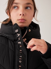 Baker by Ted Baker Black Mid Length Coat - Image 8 of 16