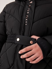 Baker by Ted Baker Black Mid Length Coat - Image 9 of 16