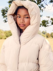 Baker by Ted Baker Shower Resistant Wrap Hood Belted Padded Coat - Image 10 of 16