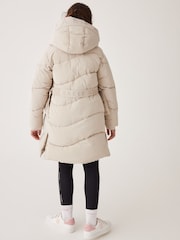Baker by Ted Baker Shower Resistant Wrap Hood Belted Padded Coat - Image 2 of 16