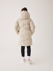Baker by Ted Baker Shower Resistant Wrap Hood Belted Padded Coat - Image 3 of 16