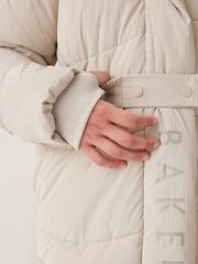 Baker by Ted Baker Shower Resistant Wrap Hood Belted Padded Coat - Image 6 of 16