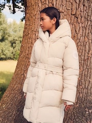 Baker by Ted Baker Shower Resistant Wrap Hood Belted Padded Coat - Image 8 of 16