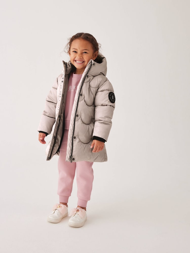 Baker by Ted Baker Oyster Shower Resistant Scallop Padded Coat - Image 1 of 17