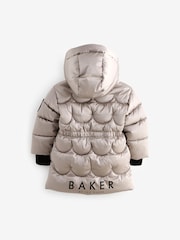 Baker by Ted Baker Oyster Shower Resistant Scallop Padded Coat - Image 10 of 17