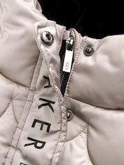 Baker by Ted Baker Oyster Shower Resistant Scallop Padded Coat - Image 11 of 17