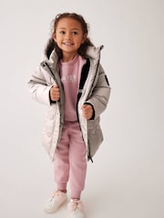 Baker by Ted Baker Oyster Shower Resistant Scallop Padded Coat - Image 2 of 17
