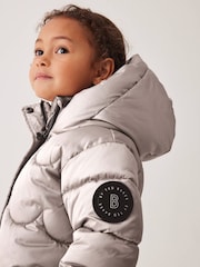 Baker by Ted Baker Oyster Shower Resistant Scallop Padded Coat - Image 6 of 17