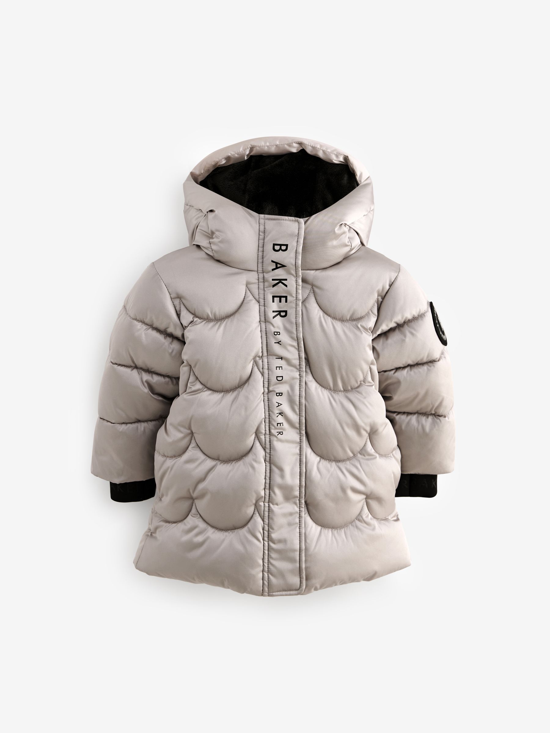 Baker by Ted Baker Oyster Shower Resistant Scallop Padded Coat