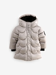 Baker by Ted Baker Oyster Shower Resistant Scallop Padded Coat - Image 8 of 17