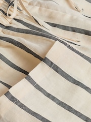 Ecru Premium Ramie Blend Stripe Boy Shorts - Image 7 of 8