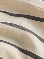 Ecru Premium Ramie Blend Stripe Boy Shorts - Image 8 of 8