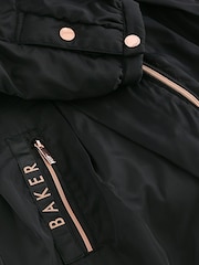 Baker by Ted Baker Navy Shower Resistant Printed Raincoat - Image 18 of 18
