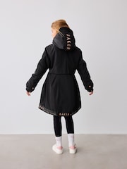 Baker by Ted Baker Navy Shower Resistant Printed Raincoat - Image 7 of 18