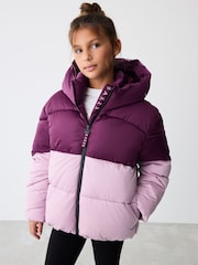 Baker by Ted Baker Multi Shower Resistant Colour Block Padded Coat - Image 1 of 13