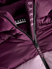 Baker by Ted Baker Multi Shower Resistant Colour Block Padded Coat - Image 11 of 13