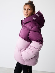 Baker by Ted Baker Multi Shower Resistant Colour Block Padded Coat - Image 3 of 13