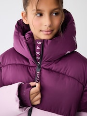 Baker by Ted Baker Multi Shower Resistant Colour Block Padded Coat - Image 4 of 13