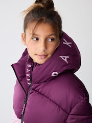 Baker by Ted Baker Multi Shower Resistant Colour Block Padded Coat - Image 5 of 13