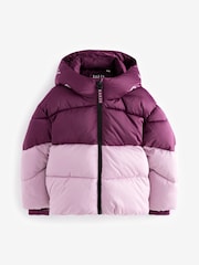 Baker by Ted Baker Multi Shower Resistant Colour Block Padded Coat - Image 7 of 13