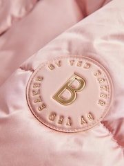 Baker by Ted Baker Pink Shower Resistant Bow Pocket Padded Coat - Image 16 of 17