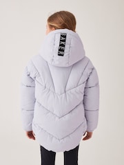 Baker by Ted Baker Lilac Purple Shower Resistant Short Padded Coat - Image 4 of 13