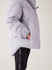 Baker by Ted Baker Lilac Purple Shower Resistant Short Padded Coat - Image 6 of 13