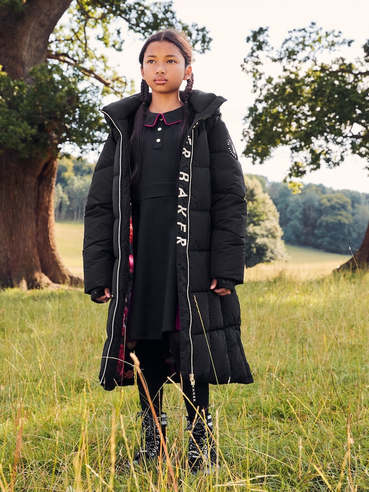 Buy Baker by Ted Baker Shower Resistant Bow Longline Belted Black