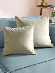 Furn Sage/Green Meridian Velvet 55 x 55cm Cushion Cover - Image 2 of 4