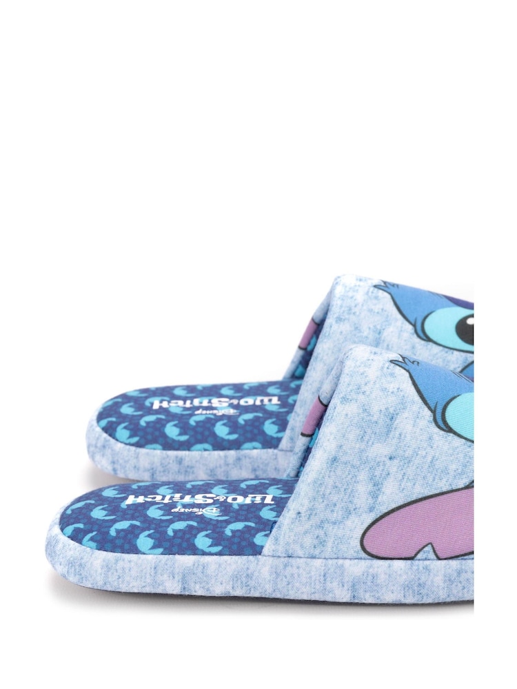 Azul con diseño de pespuntes - Vanilla Underground Womens Winter Mule Slippers - Imagen 5 de 5 Azul con diseño de pespuntes - Vanilla Underground Womens Winter Mule Slippers - Imagen 5 de 5