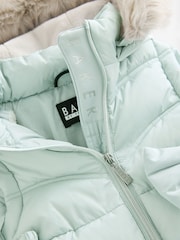 Baker by Ted Baker Mint Green Shower Resistant Bow Belted Padded Coat - Image 15 of 20