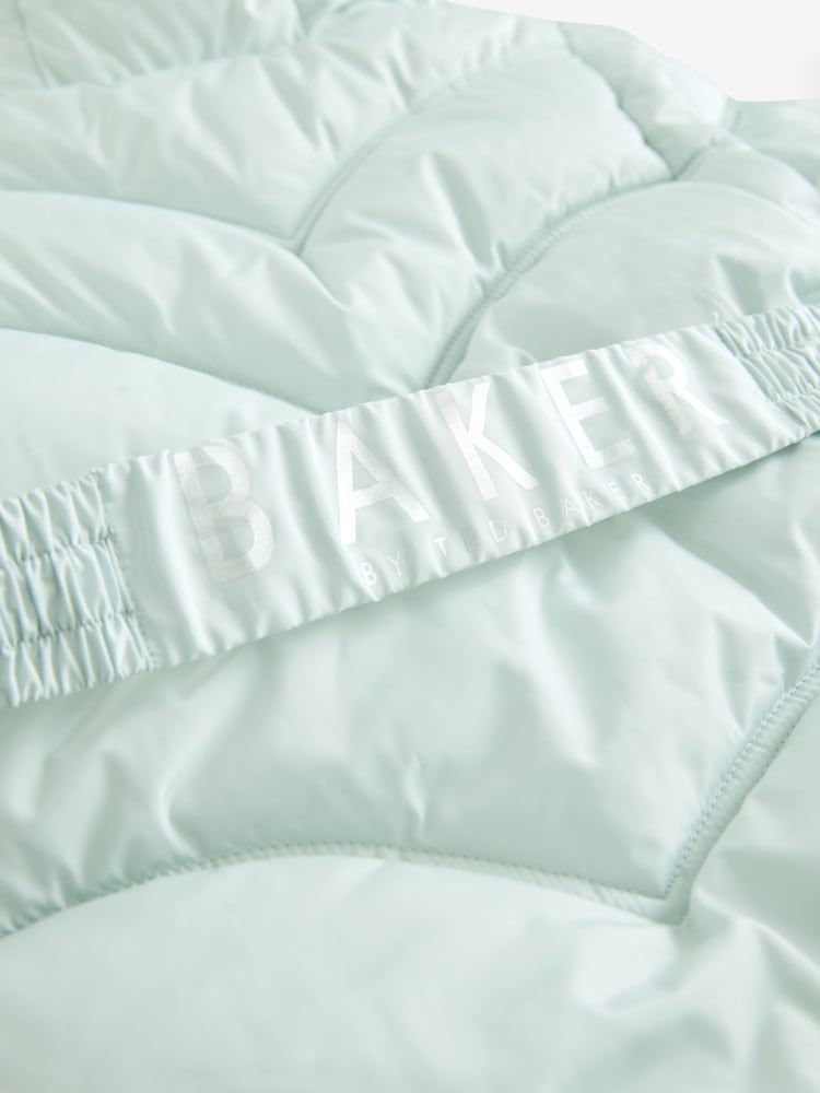 Mint Green - Baker by Ted Baker Mint Green Shower Resistant Bow Belted Padded Coat - Image 20 of 20 Mint Green - Baker by Ted Baker Mint Green Shower Resistant Bow Belted Padded Coat - Image 20 of 20