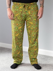 Vanilla Underground Green Teenage Mutant Ninja Turtles 100% Cotton Pyjama Joggers - Image 1 of 6
