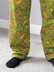 Vanilla Underground Green Teenage Mutant Ninja Turtles 100% Cotton Pyjama Joggers - Image 3 of 6