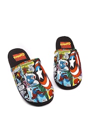 Vanilla Underground Black Marvel Winter Slippers - Image 1 of 5