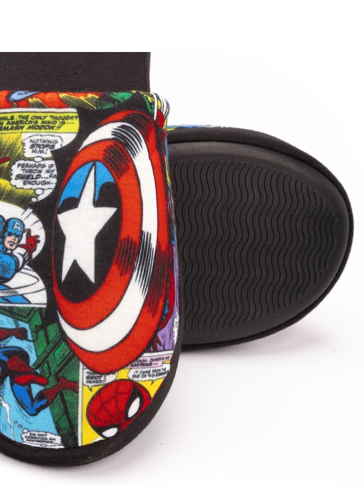 Vanilla Underground Black Marvel Winter Slippers - Image 5 of 5