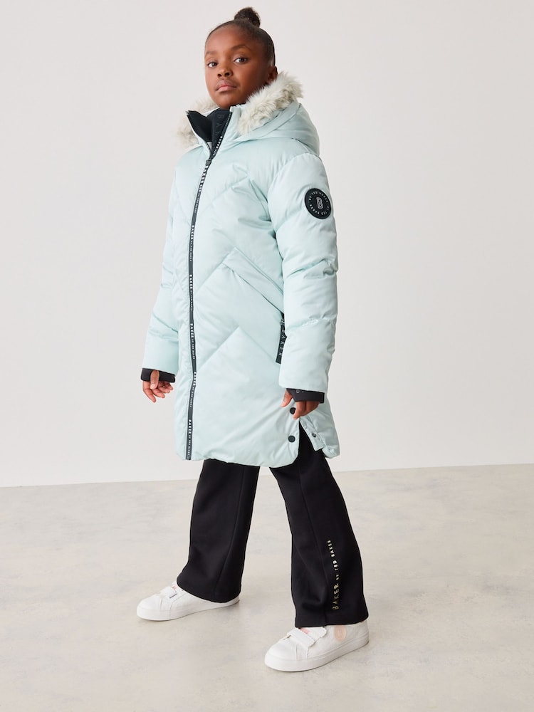 Baker by Ted Baker Shower Resistant Long Padded Coat - Image 1 of 14