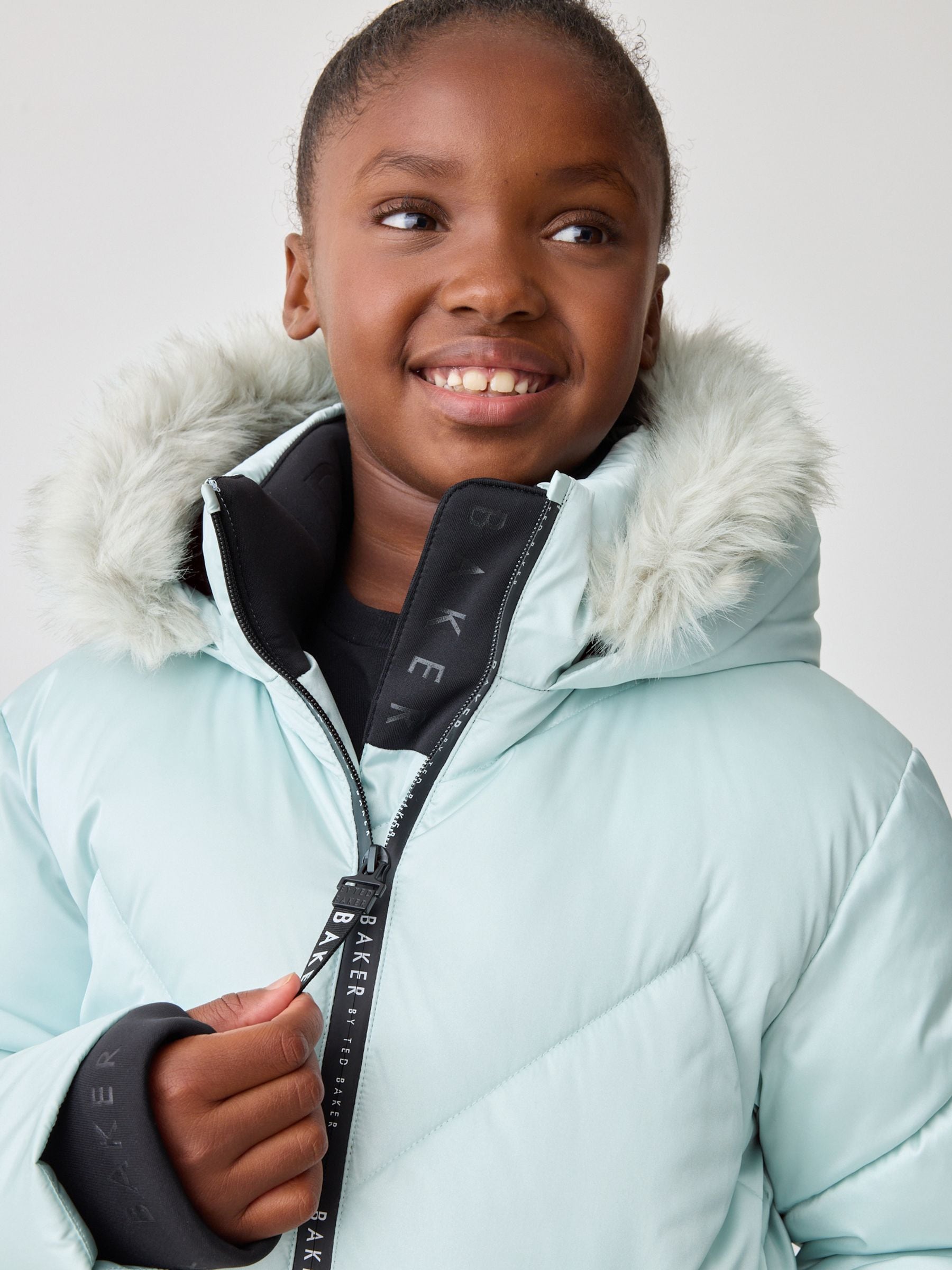 Baker by Ted Baker Shower Resistant Long Padded Coat