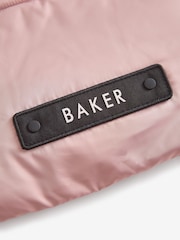 Baker by Ted Baker Pink Shower Resistant Padded Longline Parka - Image 18 of 19
