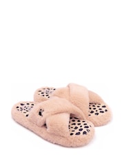 Vanilla Underground Pink Barbie Adult Winter Slippers - Image 1 of 5