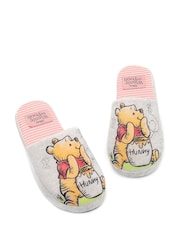 Vanilla Underground Ecru Winnie the Pooh Womens Winter Mule Slippers - Image 1 of 5